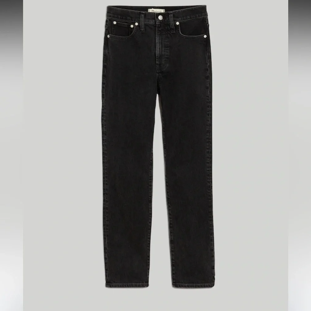 Madewell High Rise The Perfect Vintage Jean Black Washed Denim size 27 - Picture 3 of 6